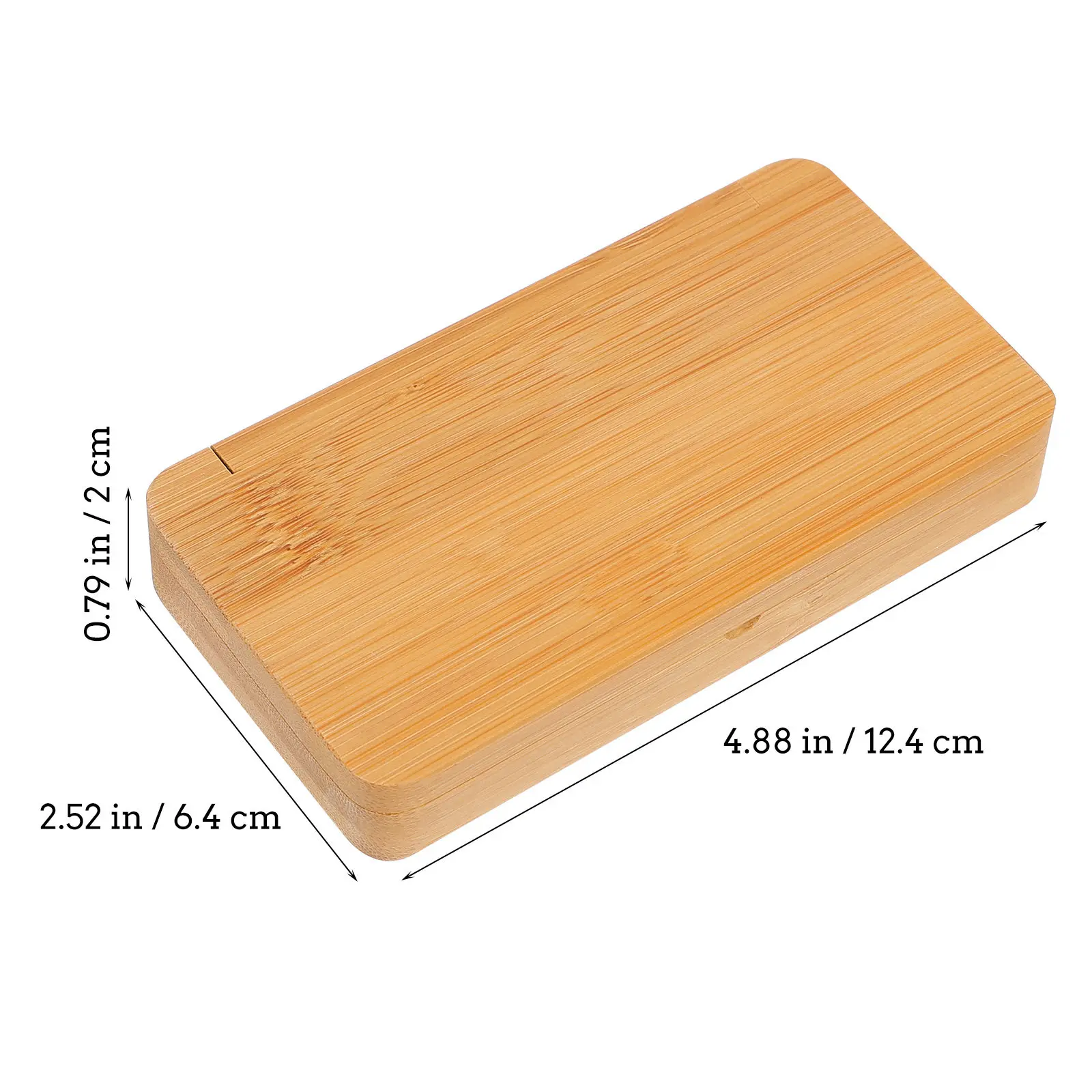 Exquisite Handcrafted Sandalwood Incense Box Lightweight Dense Wood Construction Clear Grain Visible Portable Incense Storage