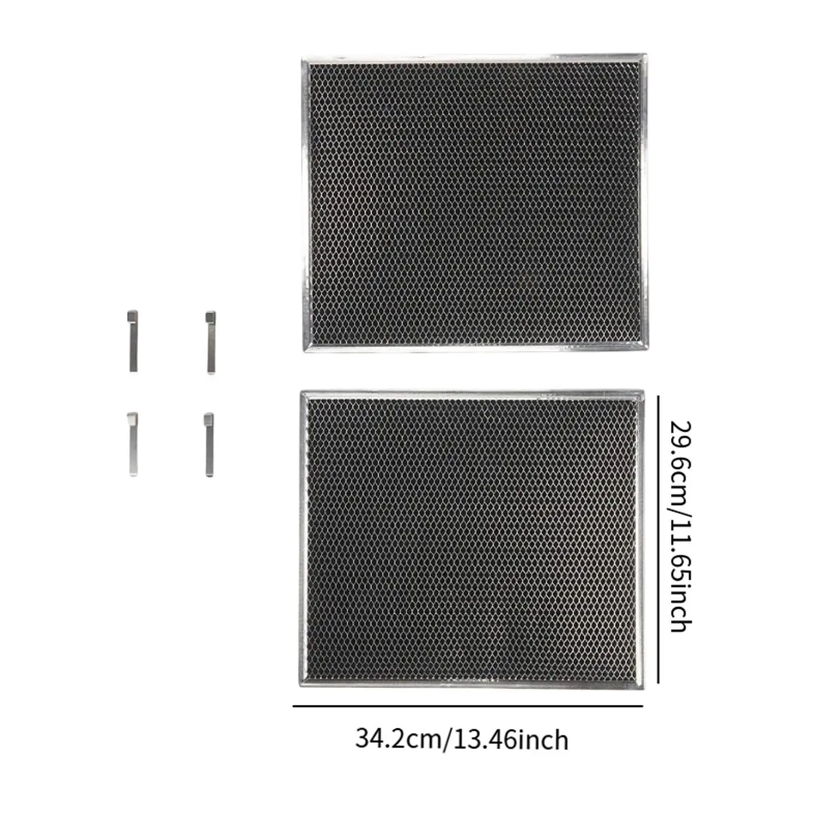주방 및 가정용 후드 벤트 필터, 알루미늄 메쉬, 6 후크, 3x 범위