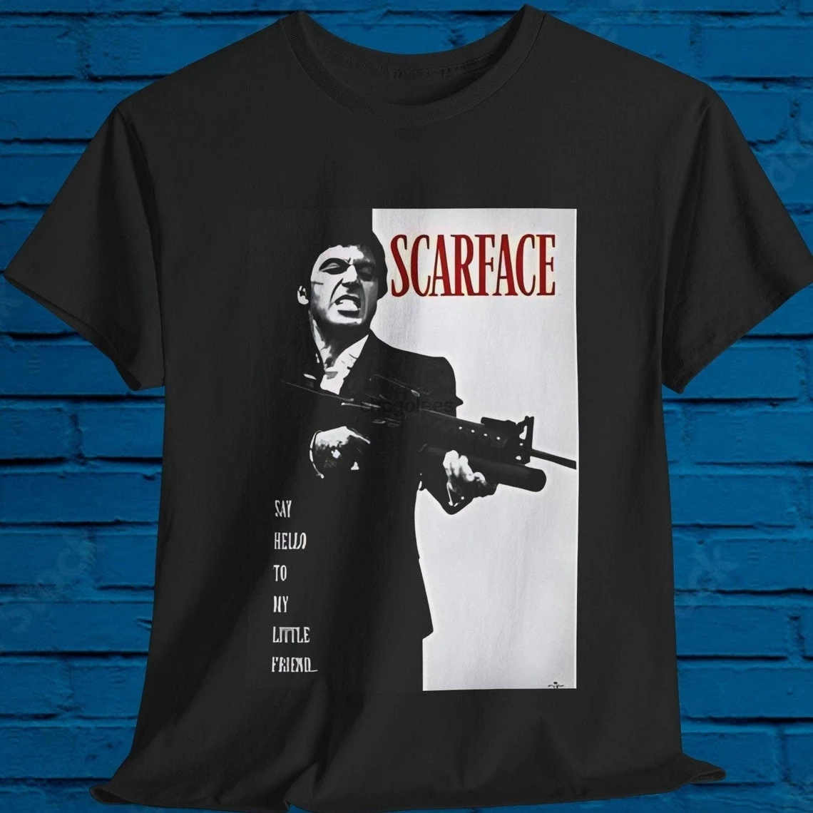 SCARFACE Tony Montana 80s movie depalma Gangster al pacino goodfellas robert deniro joe pesci tarantino pulp escobar godfather