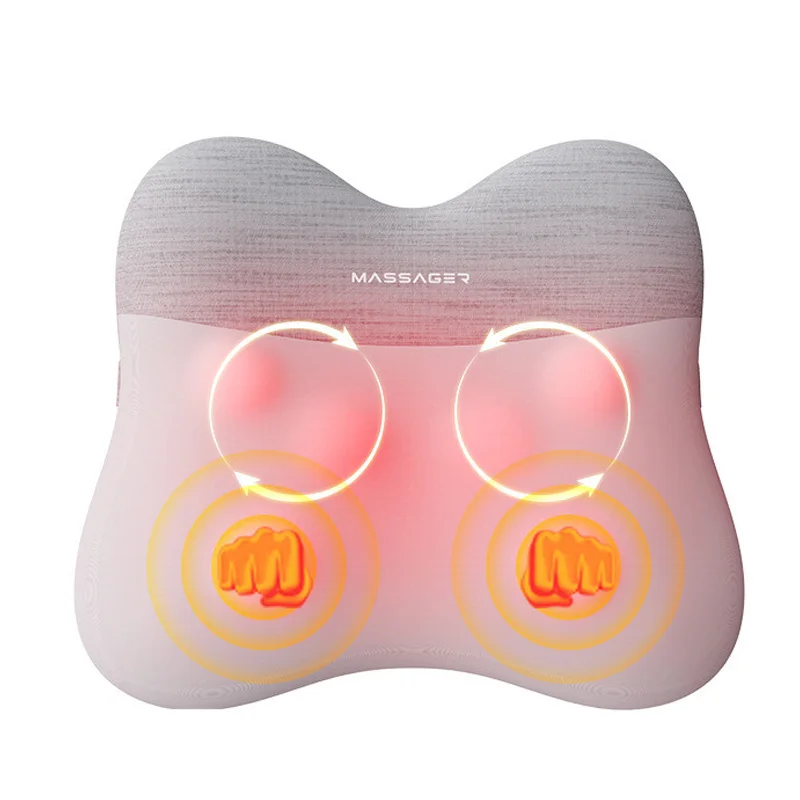 

Portable Rechargeable Multi-Functional Electric Massage Pillow Comfy for Car Home Use Full Body Shoulder Cervical Massage