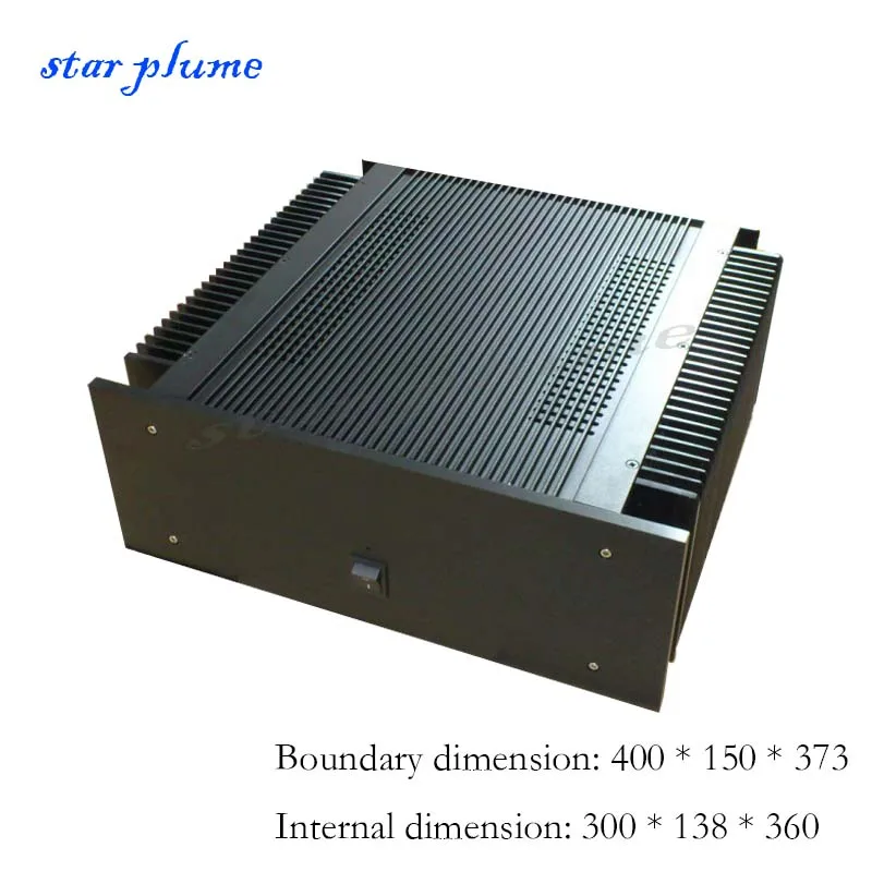 

400*150*373mm 4015 All-aluminum Amplifier Case With Heat Dissipation On Both Sides Class A Amplifier Chassis Shell DIY Box