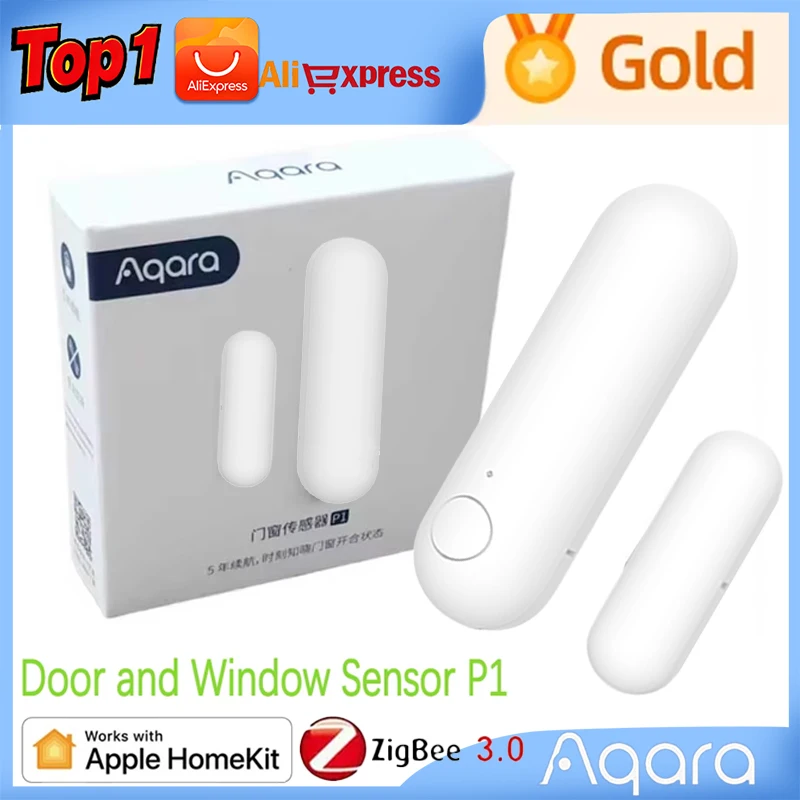 

Aqara Door and Window Sensor P1 Zigbee Door Sensor Wireless Magnetic Window Open Closed Alarm Detector Anti-theft For HomeKitAPP