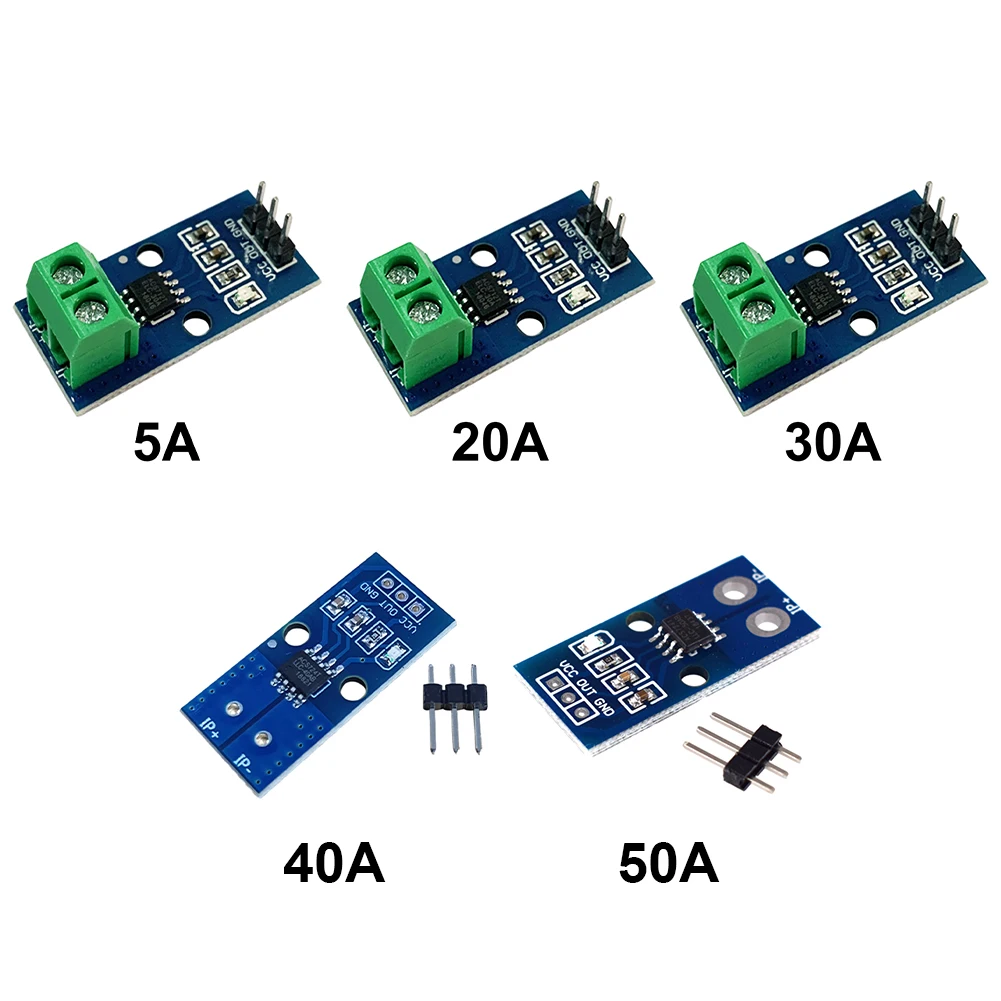 ACS712 High Efficient DC Current Sensor Module Detector High Precision Voltage Tester Terminal Sensor for Arduino