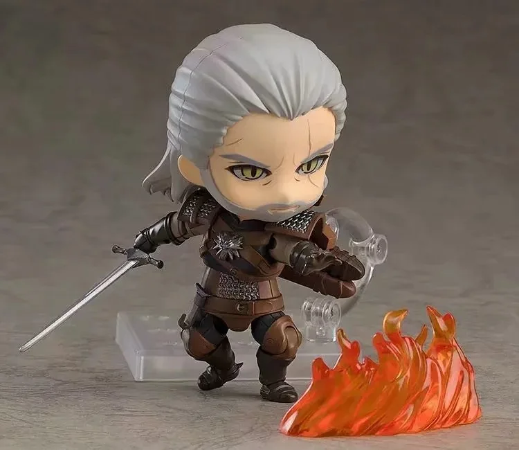 The Witcher 3: Wild Hunt Geralt of Rivia Action Figure #907 Q Ver. Figurine Movable Doll Toys Gifts