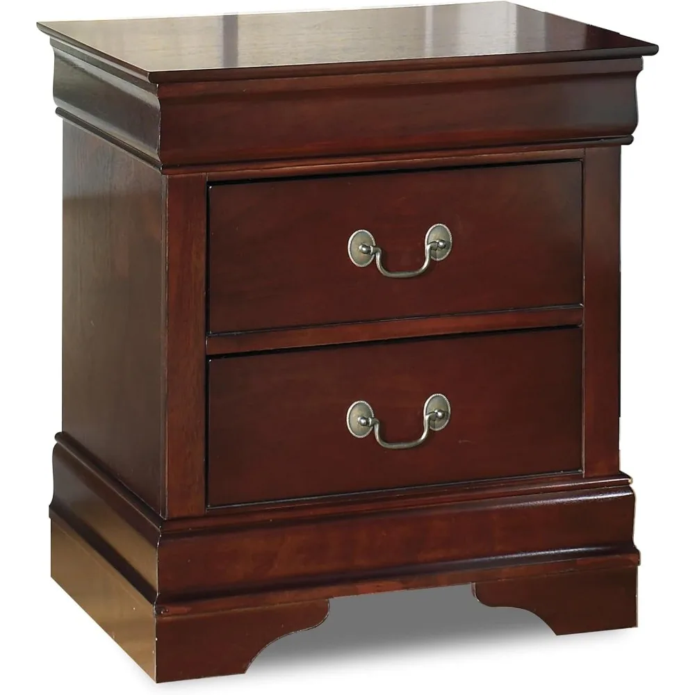 

Design by Ashley Alisdair Traditional 2 Drawer Nightstand, 23.75 Tall, Dark Brown