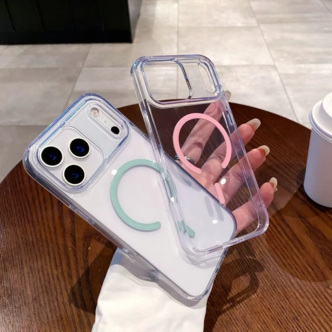 

For iPhone 17 Air Pro Max Case Made of Imported Bayer Raw Material Magsafe Clear Non-Yellowing Never Deform Hybrid Cover Shell