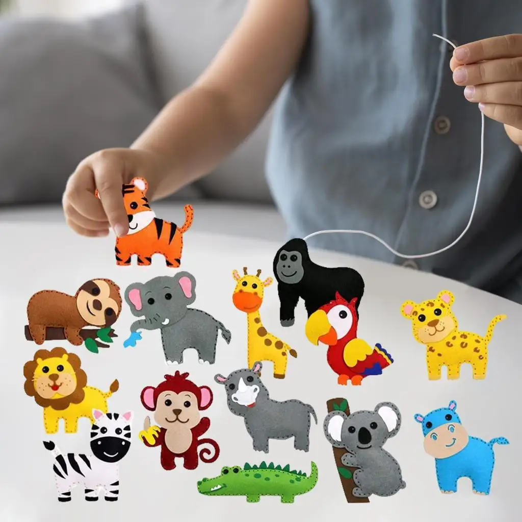 

Zoo Felt Animal for Girls and Boys Sewing Kits for Kids Girls Boys Beginner