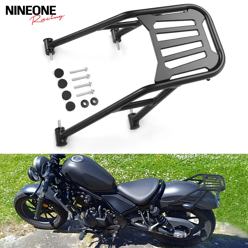 

For Honda Rebel CMX 250 300 500 CMX250 CMX300 CMX500 2017-2025 Motorcycle Rear Carrier Passenger Carrier Luggage Rack Rear Rack