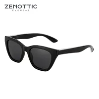 ZENOTTIC gafas de sol polarizadas cuadradas 2025 moda mujer marco grueso protección UV400 gafas de sol para damas compras Gif