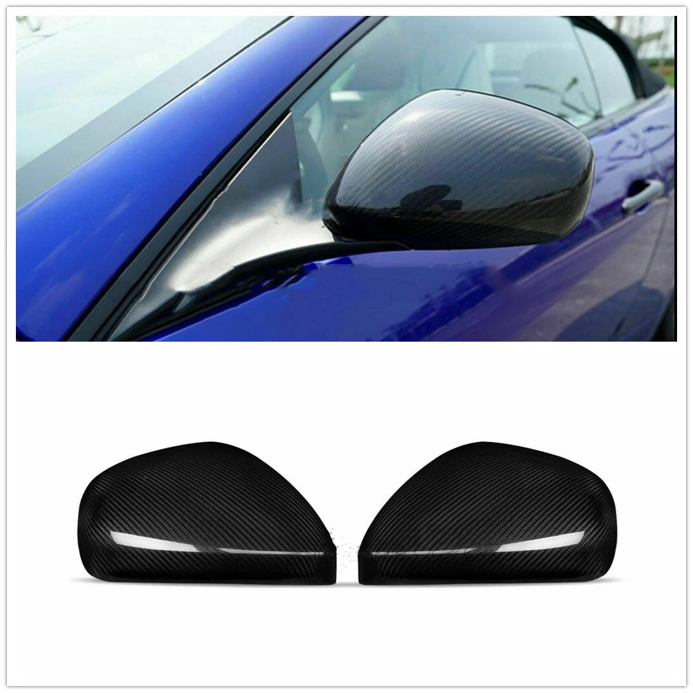 Carbon Fiber Car Mirror Cover Add On Exterior Rear View Case Rearview Shell For Maserati Gran Turismo GC Quattroporte 2008-2011