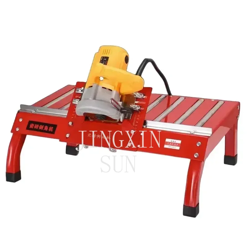 Portable 220v Desktop Sliding Ceramic Tile Chamfering Machine 45 Degree Chamfering Machine Begonia Angle Grinding Groove Chamfer