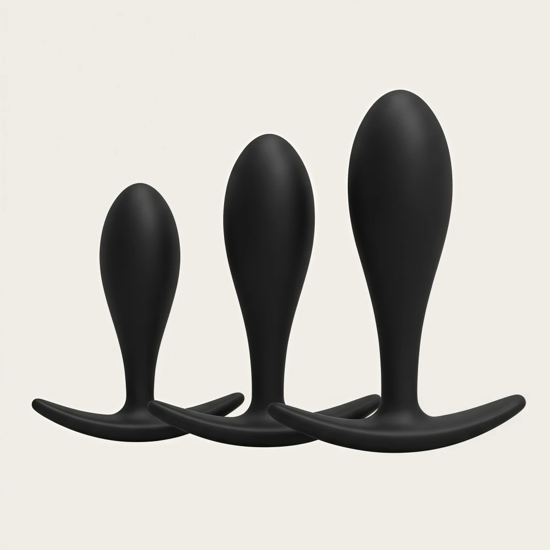 S/M/L 3 Size Silicone Butt Plug Anal Trainer Prostate Massager Wearable Stimulator Adult Toys for Gay Men Women Couples