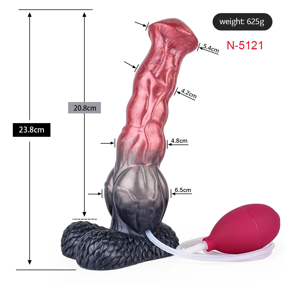 FAAK Silicone Squirting Penis Fantasy Realistic Horse Knot Ejaculation Dildo Large Anal Plug Sex Toys For Women Men Anal Plug