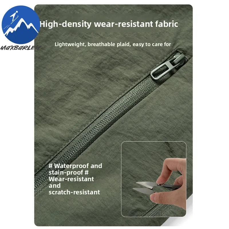 Maxbarley Urban Outdoor Jacket Men Fashion Casual Hooded Waterproof Windbreaker 2025 New Autumn Hiking Adventure Rainproof Coat