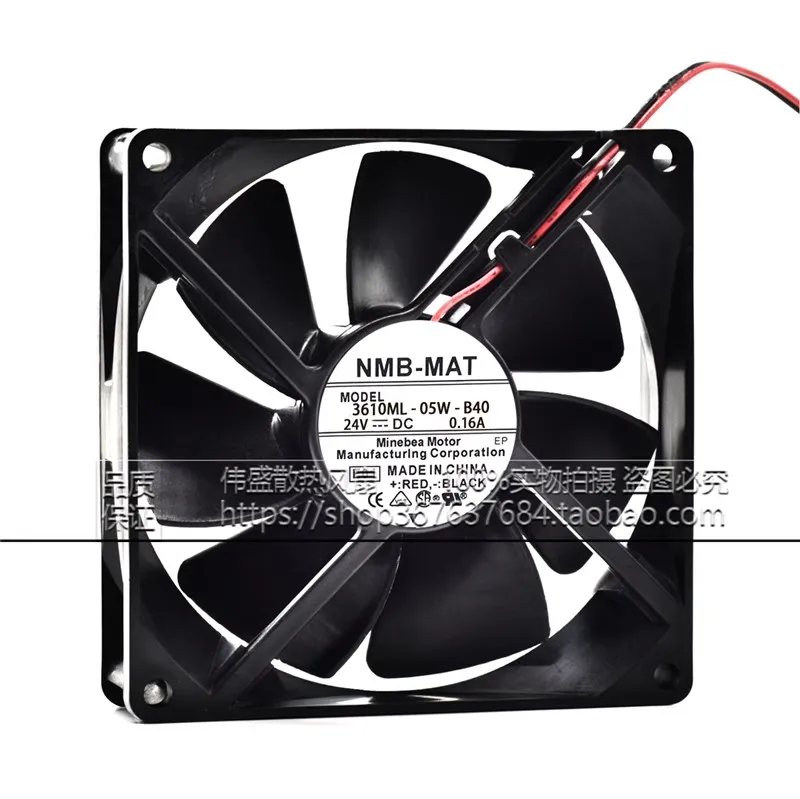 Original 3610ML-05W-B49/B40 24V 0.16A 92 * 92 * 25MM 9CM frequency converter cooling fan