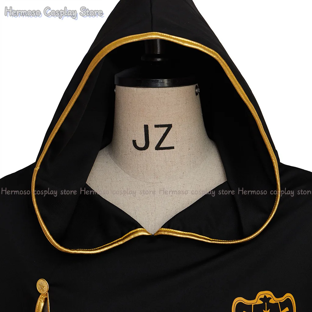 Black Clover Asta Cosplay Costume Anime Hooded Cloak Cape Robe Halloween Carnival Party Role Play Outfit Men Gifts - view 5