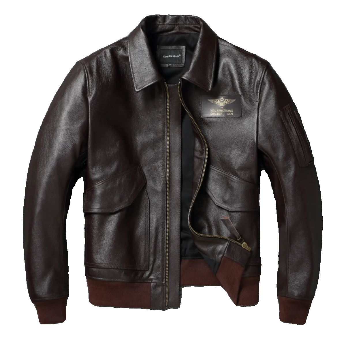 سترة جلدية للدراجات النارية للرجال ملابس لراكبي الدراجات النارية معطف من جلد البقر لراكبي الدراجات النارية سترة جلدية بنية عتيقة مقهى المتسابق #5