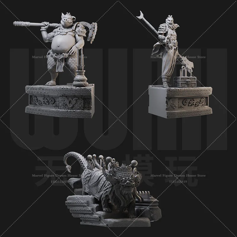 

1/24 1/18 Scale Zhu Bajie Monk Sha Journey to the West Chinese Classic Novels DIY Self-assembled GK 3D Resin Un-panited Doll