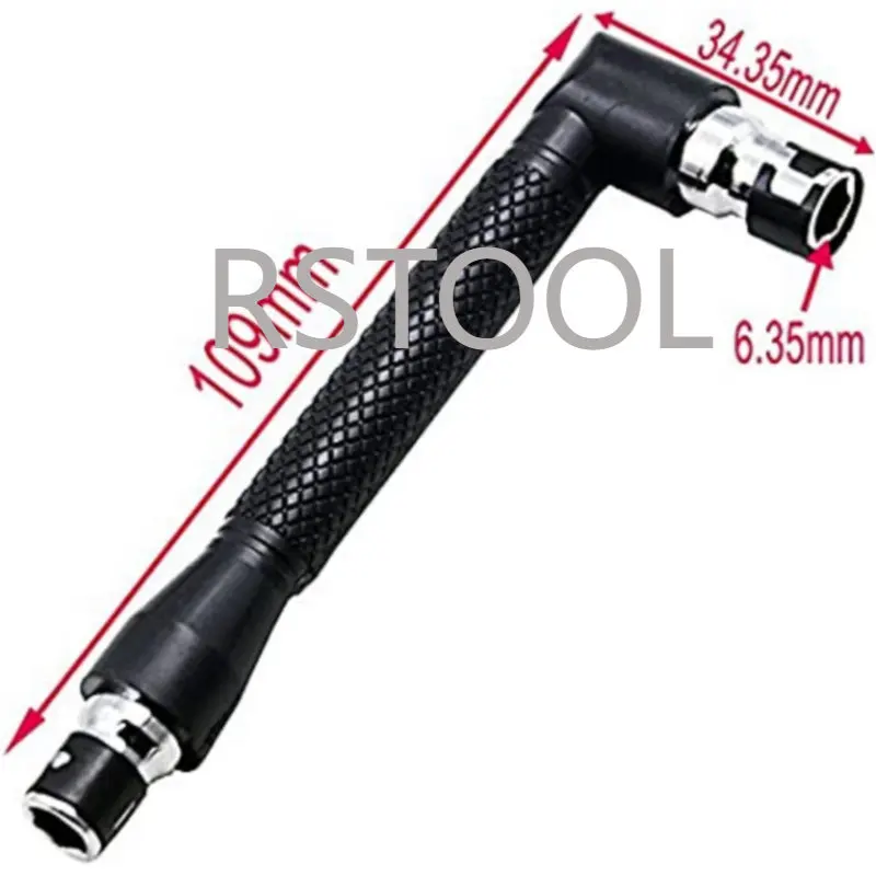 1pc Dual Head L-Shaped Mini Socket Wrench 1/4\