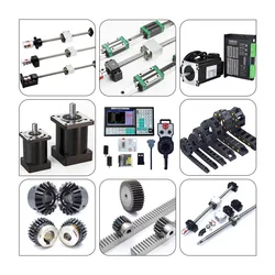 Personal Customized Linear Rail + Ballscrew + Controller + Cable Drag Chain + Gear + Rack + Gearbox + Motor + Reducer + Driver