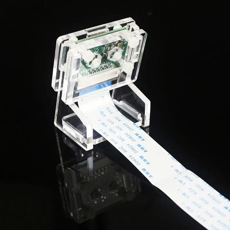 for Raspberry Transparent Acrylic 5MP Camera Holder Clear Support Bracket Case