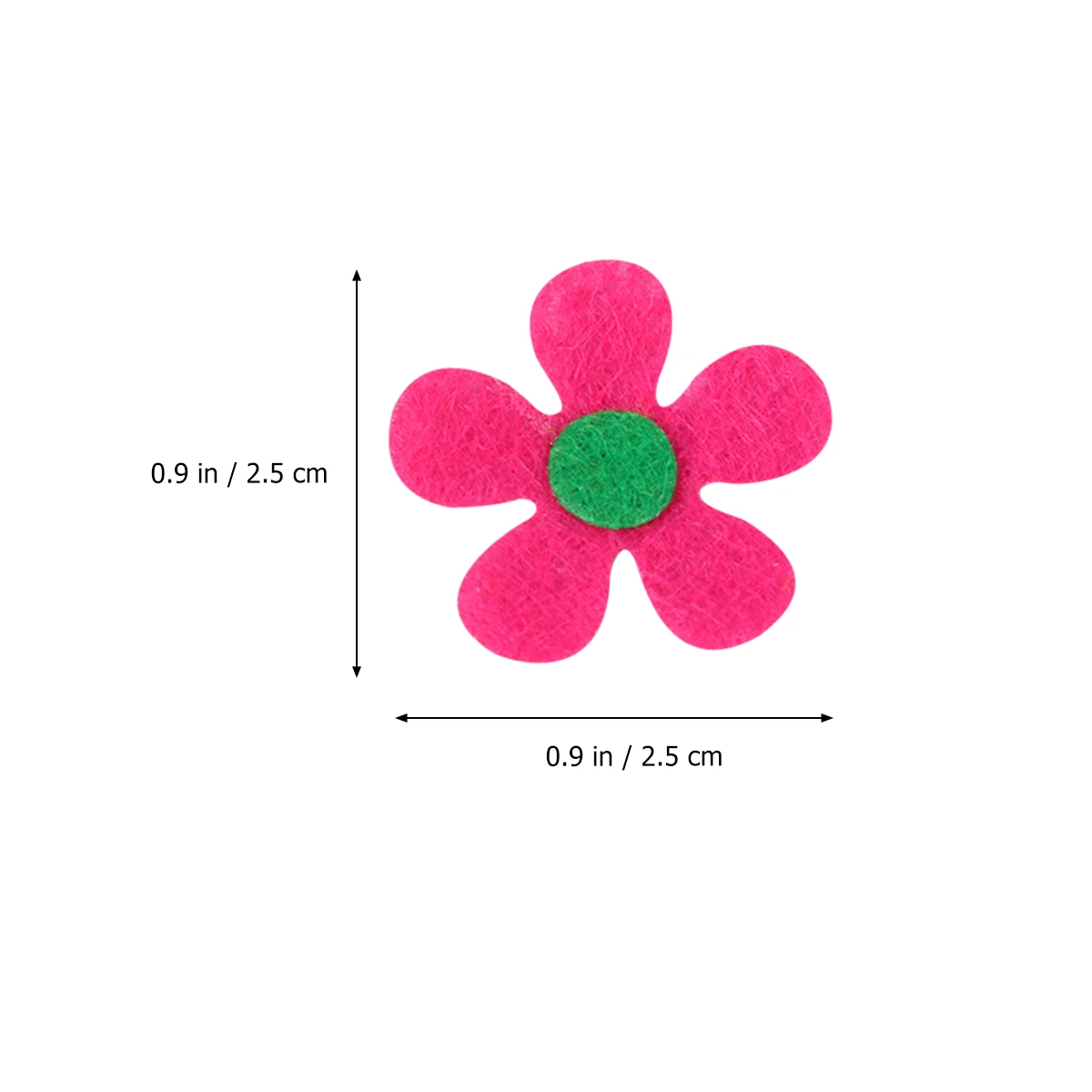 

100 Pcs Non Woven Fabric Felt Flowers Handmade Blossom Shape Craft Supplies Five Durable Gifts Decorations Storage