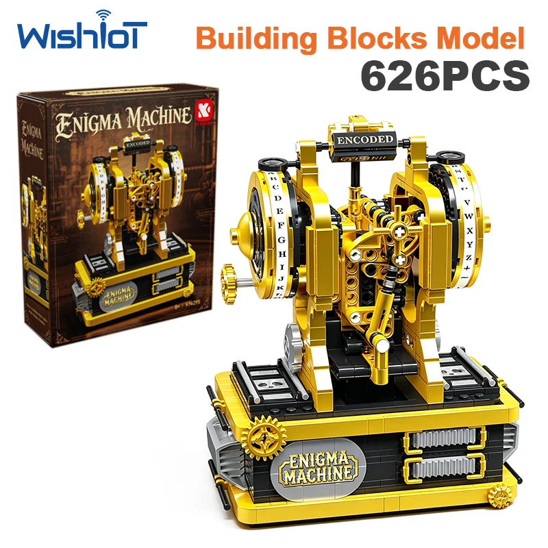 

K96295 626PCS Retro Enigma Cipher Mechanical Machine Model for Building Block Brick Toy DIY Assembly Components