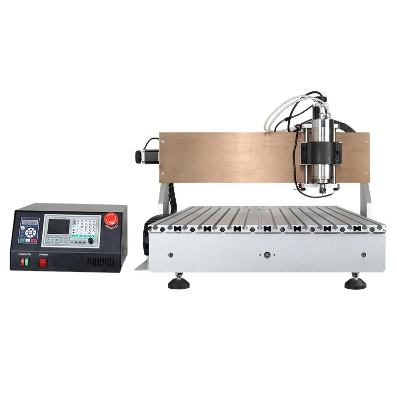 1500W Spindle DSP cnc metal router 6090 Aluminium Cutting engraving Water Cooling Carving Ball Screw Router