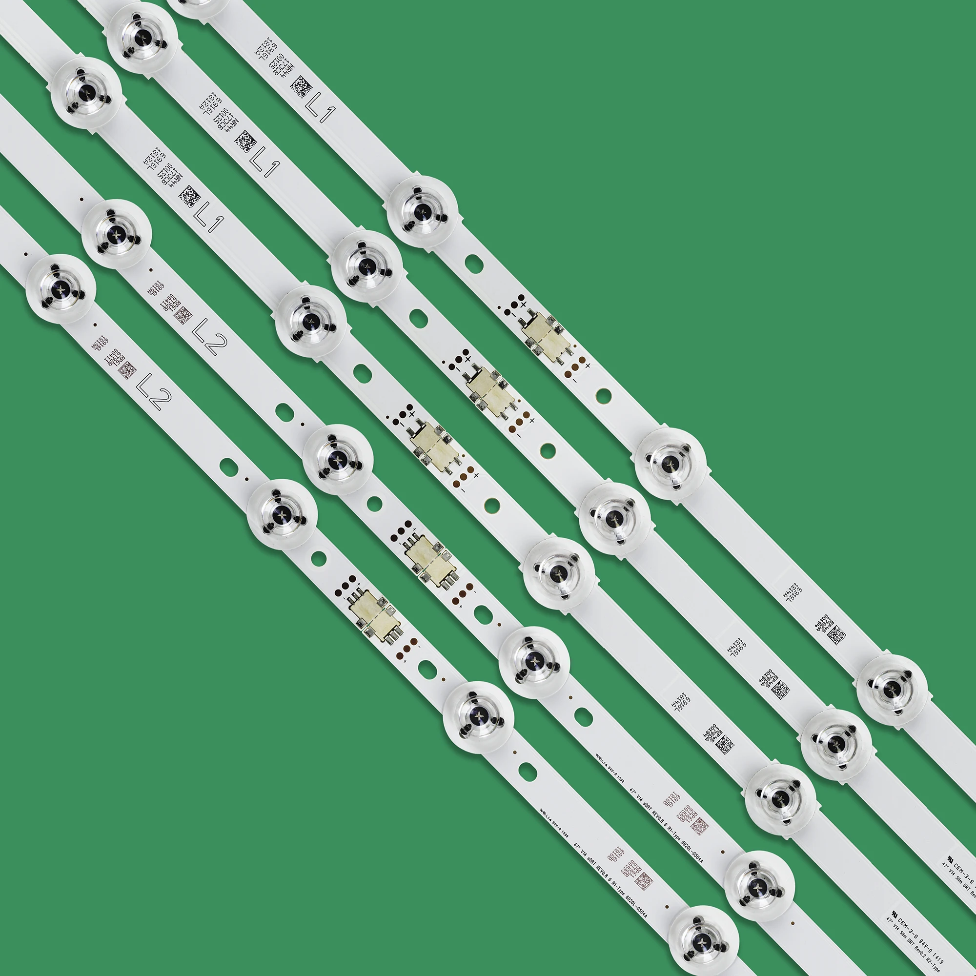 Bande LED pour LG, 47 pouces, V14 sDRT REV0.8 6 L2 + R2/L1 + R1, 47LB450