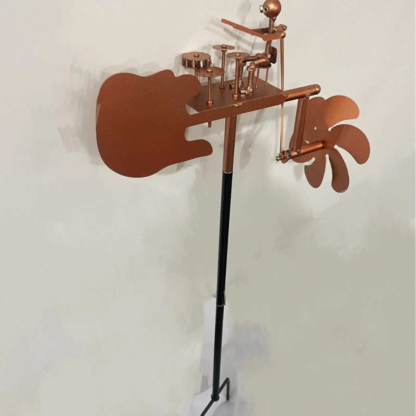 Yard Drummer Windmill Wind Sculpture Landscape Garden Wind Spinner