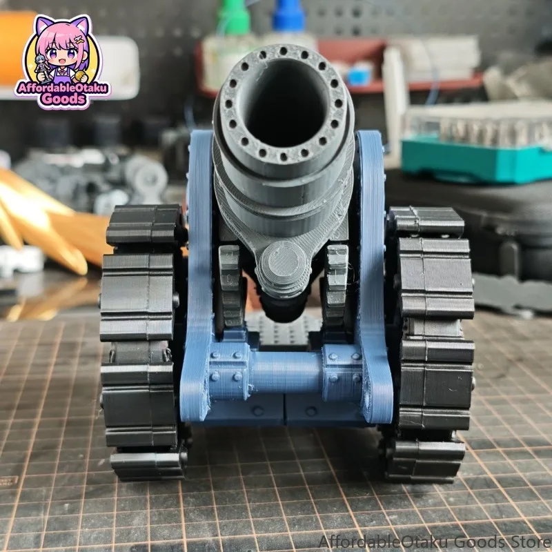 Ultramarines Inspired Sci-Fi Artillery Howitzer 3D Printed Assembly Kit – Posable Barrel Open Rear Tabletop Miniature Gift view 4