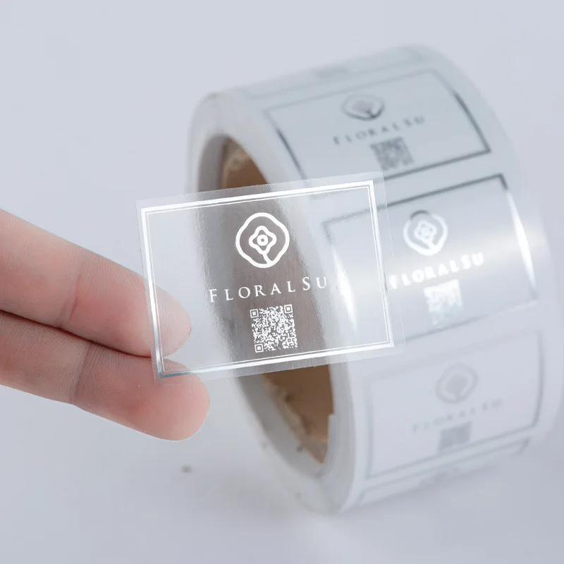 Custom Self-Adhesive Transparent PVC Stamping Cosmetic Labels with Custom Logos Sealing Stickers for Personalized Packaging - view 6