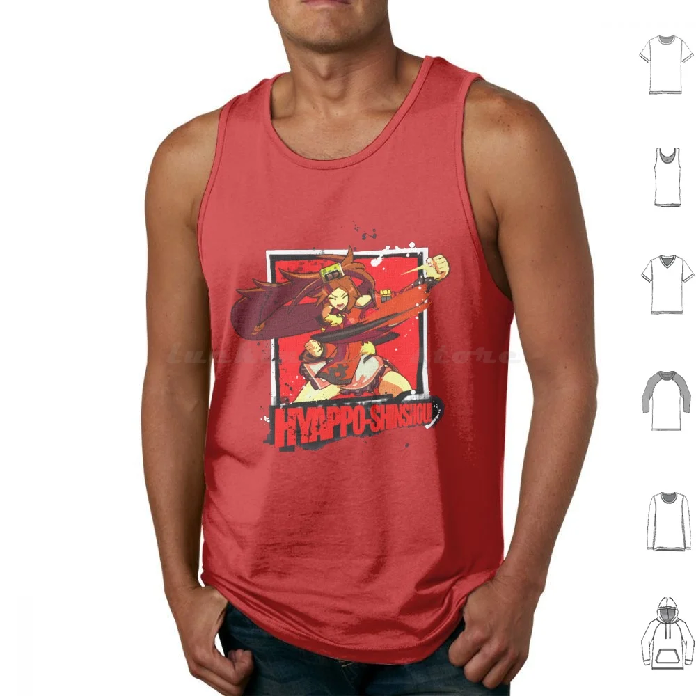 Hyappo-Shinshou!!! Tank Tops Print Cotton Gamer Gaming Gamerguy Gamergirl Tags Guilty Gear Guilty Gear Xrd Ggxrd