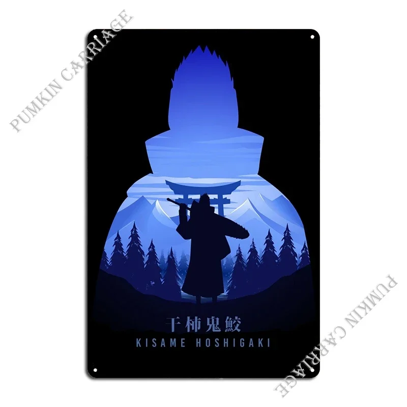 Kisame Akatsuki Anime Metal Sign Garage Pub Custom Classic Tin Sign Poster