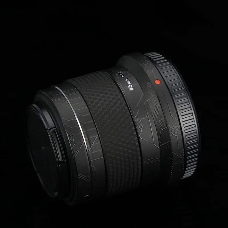 لأوليمبوس M.ZUIKO الرقمية 45 مللي متر F1.8 عدسة ملصق واقية الجلد ملصق مائي الفينيل التفاف فيلم المضادة للخدش حامي معطف #2