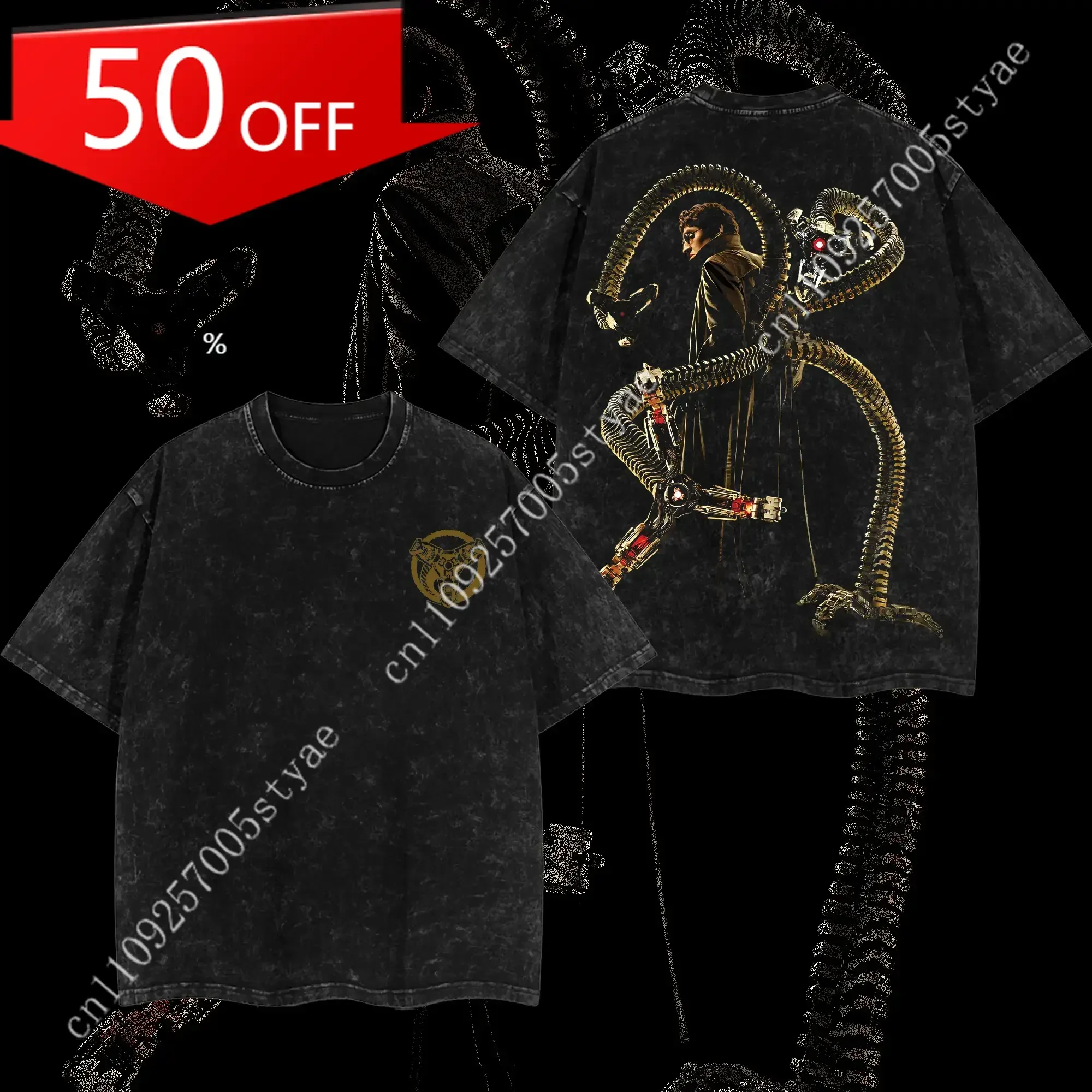 

Marvel Superstyle The Master Planner Doctor Otto Octavius "DOC OCK" Spidey-Man Hero MCU Comics Double Printed Oversize