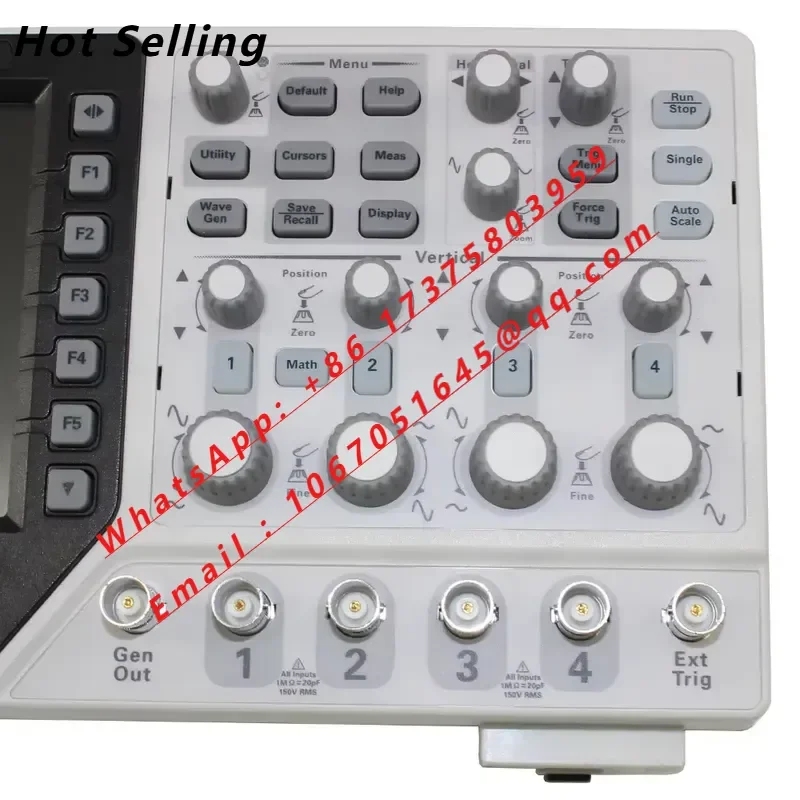 Hantek DSO4204C 200MHz 4CH Digital Oscilloscope and Function Generator 1GS/s 8bit Resolution 7 Inch