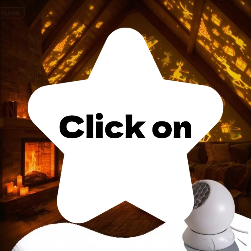 Christmas Projector Light LED Projection Lamp Rotating Reindeer Tree Gift Pattern For Home Xmas Decor Christmas Holiday Party