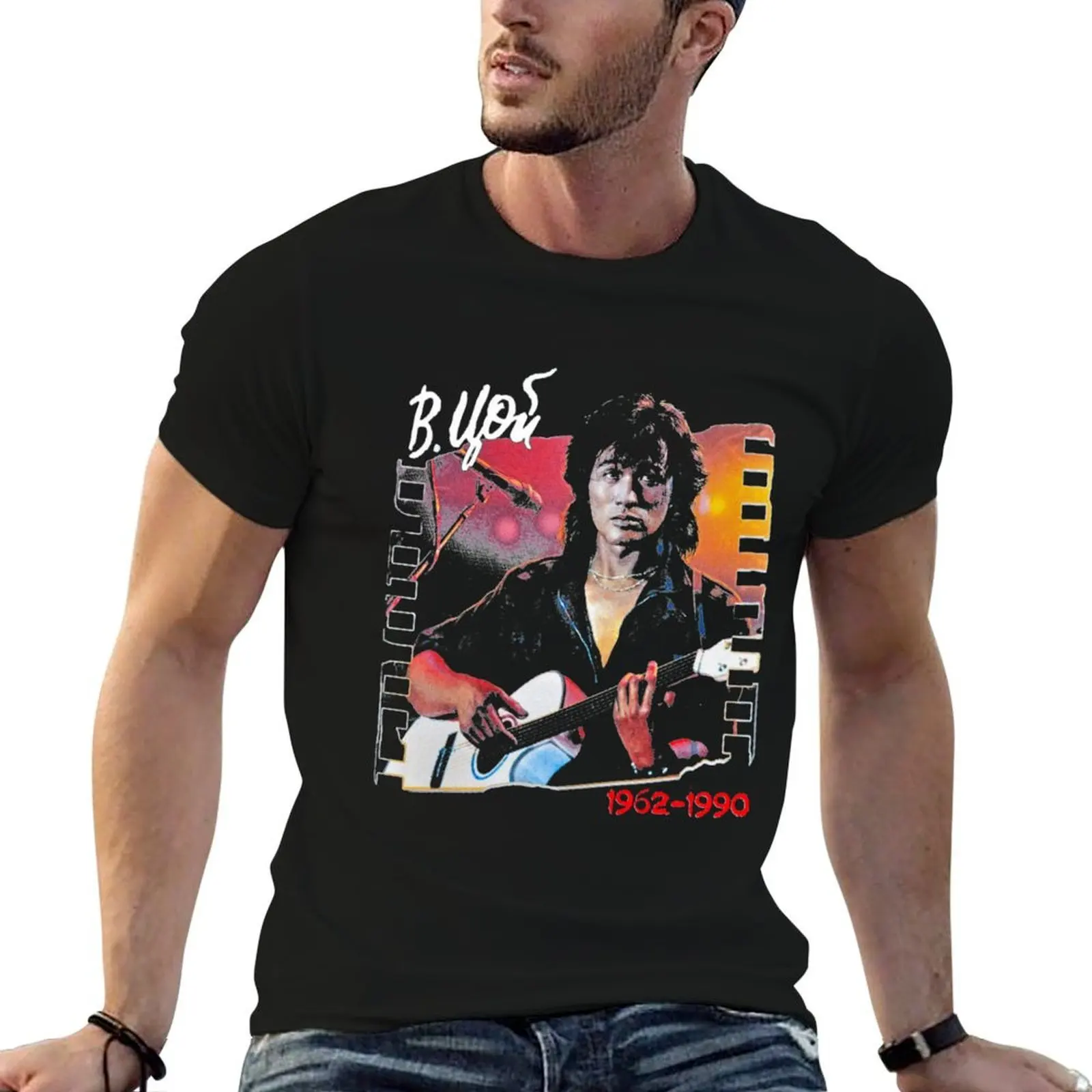 T-shirt Viktor Tsoi is Alive pour homme, t-shirt de luxe pour homme, t-shirts graphiques pour homme