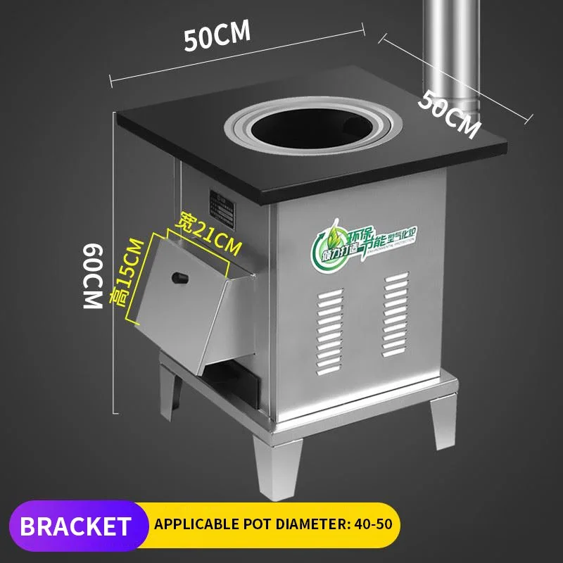 موقد الحطب المنزلي حرق الحطب الموفرة للطاقة دخاني كبير وعاء الجدول موقد التربة في الهواء الطلق المحمول داخلي