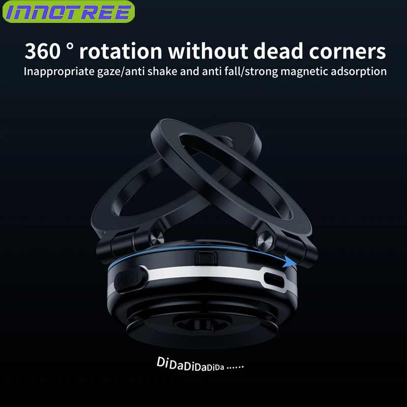 

vacum car holder For iPhone Samsung Xiaomi car mount vacuum phone holder Electric magnetic attraction rotation Folding bracket