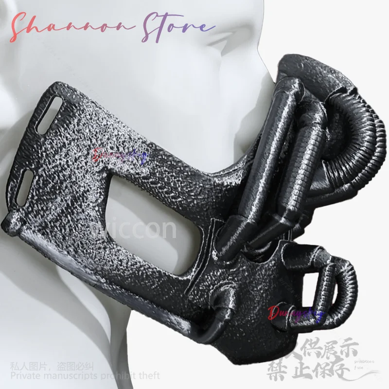 다크 애니메이션 영화 나이트 코스프레 베인 블랙 해골 3D 폴리 락트산 마스크 공포 할로윈 크리스마스 파티 남자 Cos 맞춤형