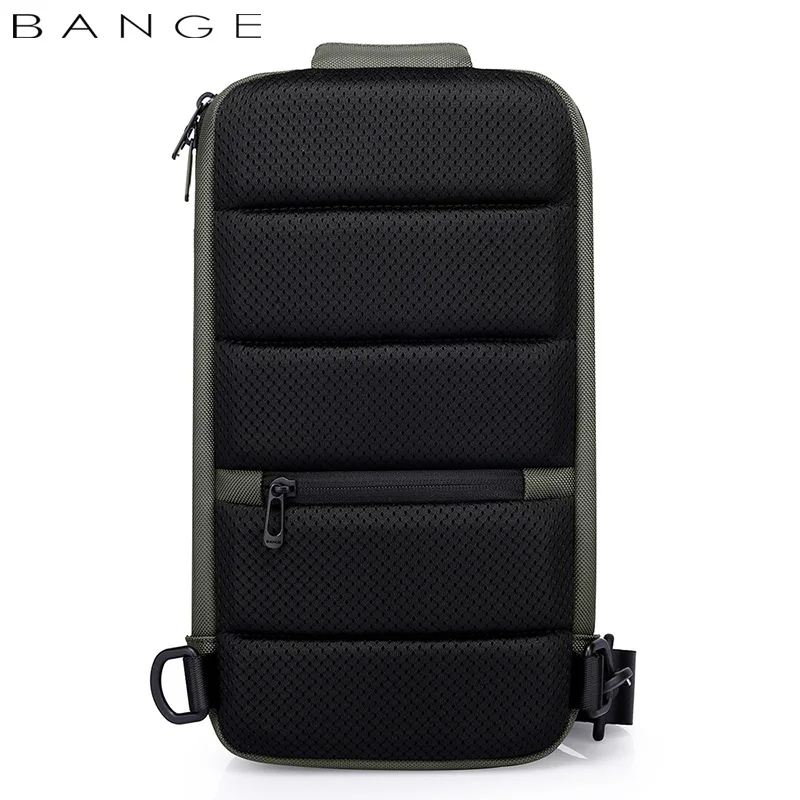 BANGE Crossbody Bag For Men Portable Waterproof Shoulder Messenger Bags Male Travel Short Trip Chest Bag Fit For 9.7 Inch iPad