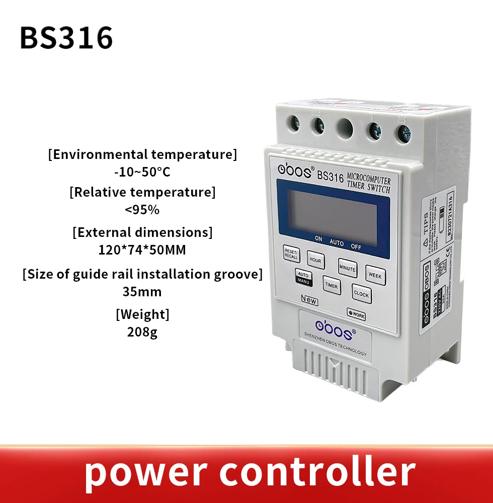 1PCS English version Microcomputer control switch KG316T street lamp time switch time controller electronic timer 220 v BS316