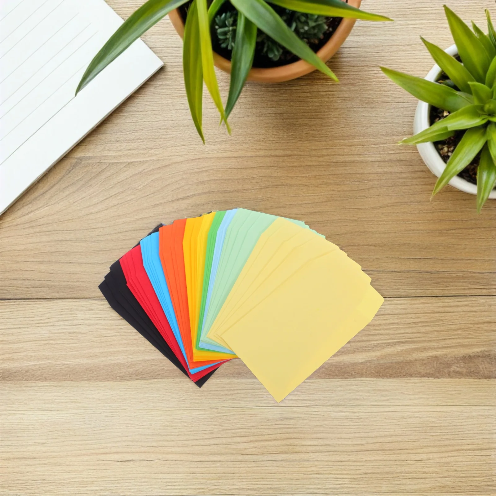 

50Pcs Small Colored Envelopes Solid Color Empty Envelopes for Coin Cash Cards Storage Budgeting Gift Small Envelope