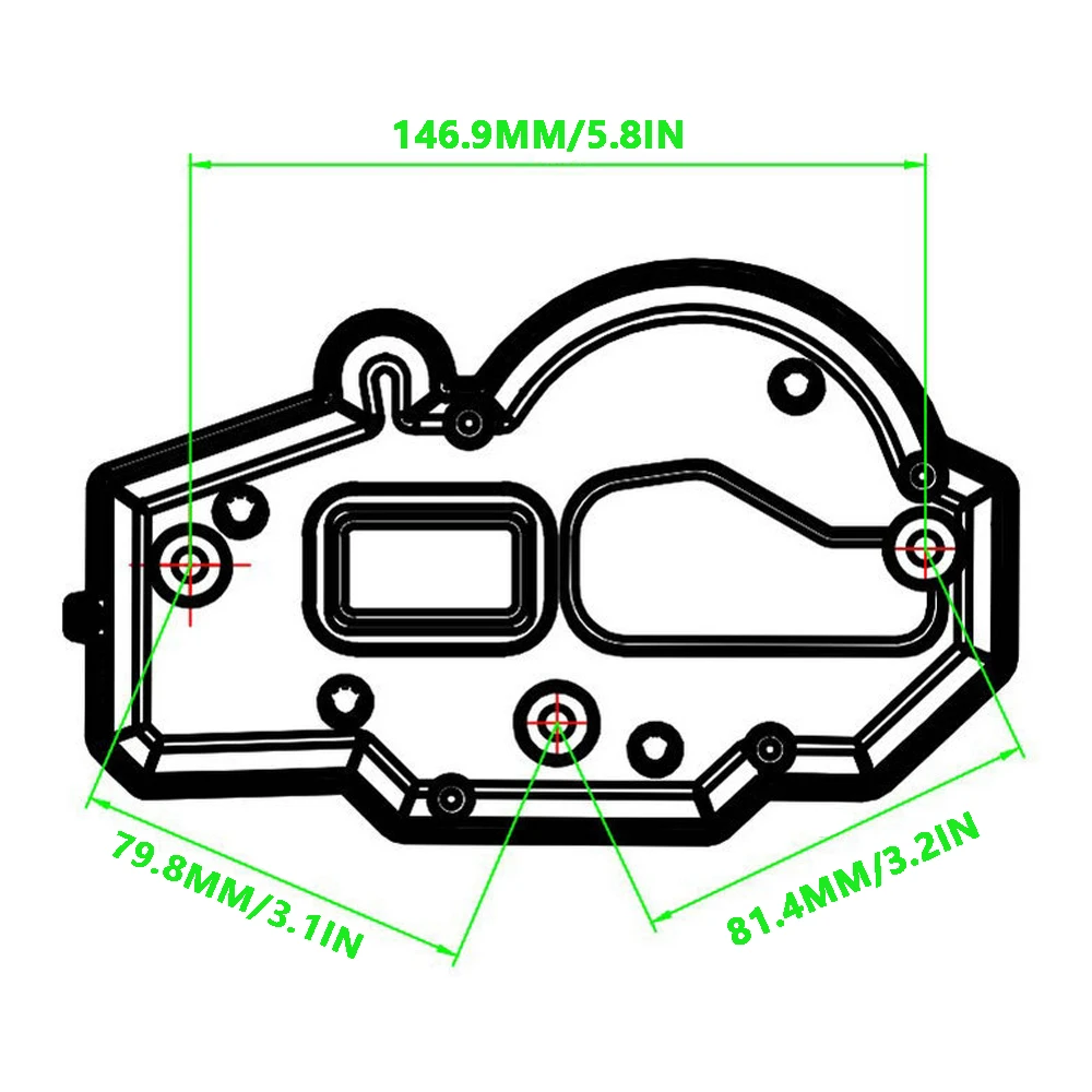 Motorcycle LCD Digital Odometer Speedometer Tachometer Universal For BMW KAWASAKI SUZUKI HONDA for 1 2 4 Cylinders