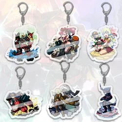 Tengen Toppa Gurren Lagann Kawaii Acrylic Keychain Keyring Strap Figure Hanging Accessories