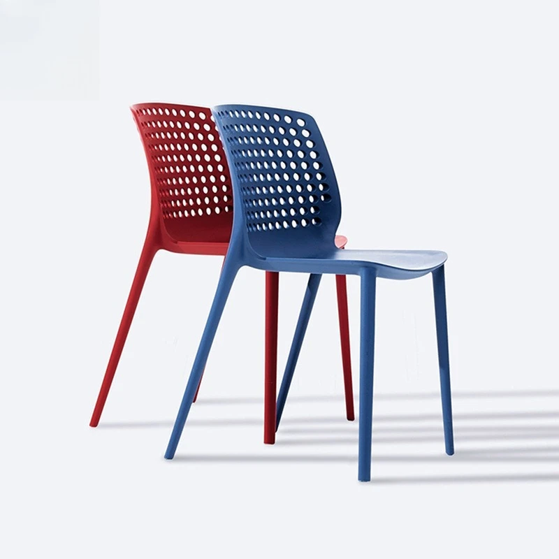 Home leisure modern simple living room plastic chair can be stacked