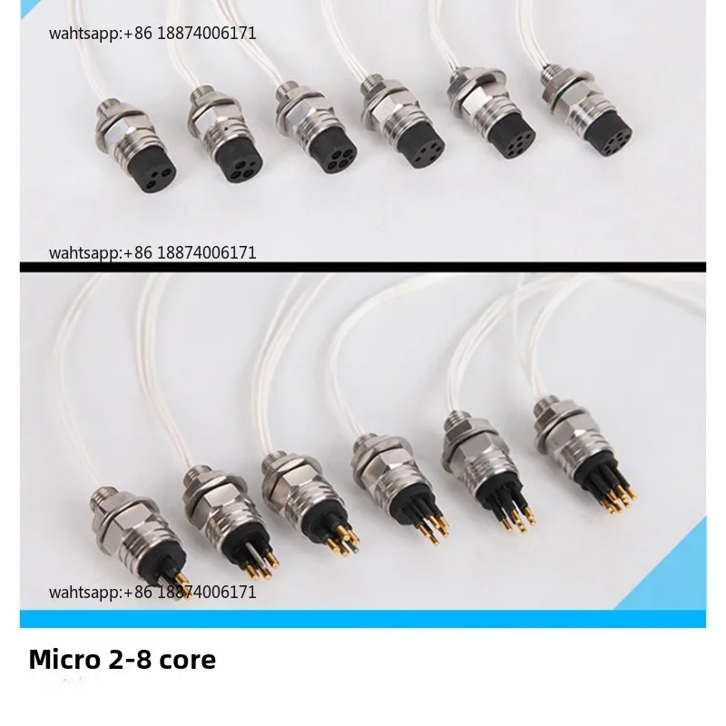 2 to 8-pin watertight connectors ROV underwater waterproof connectors Cable deep water connectors