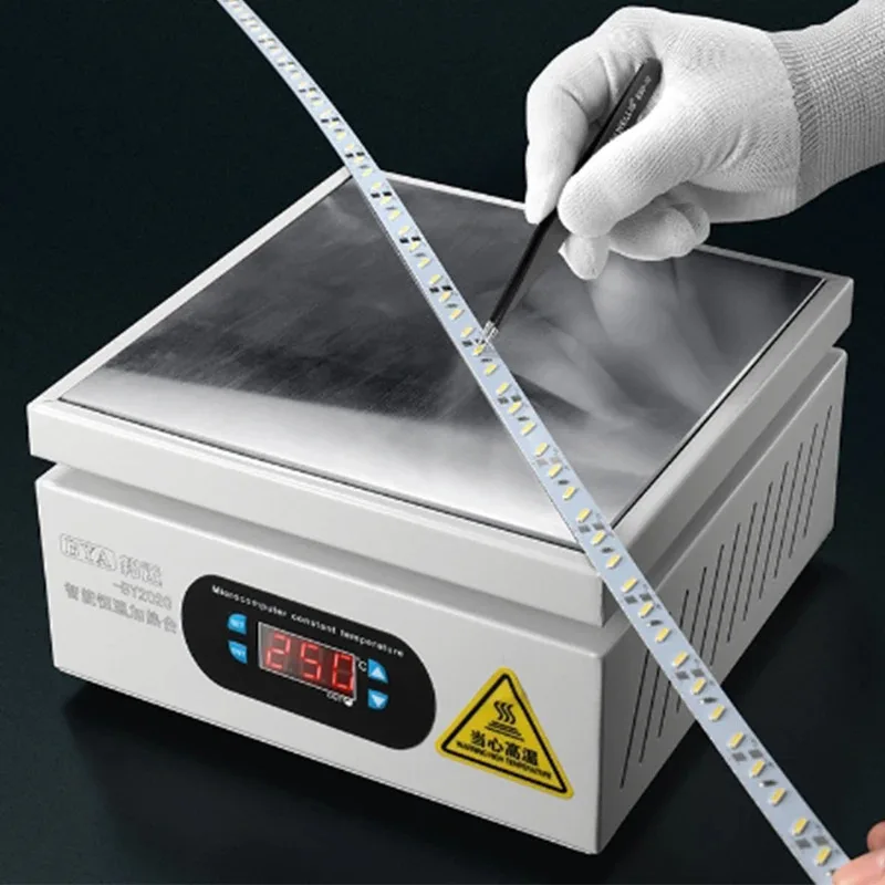 150*150mm Heating Station Electronic Hot Plate Table Preheating Platform 0~400℃ For BGA PCB SMD Phone LCD Touch Screen Repair